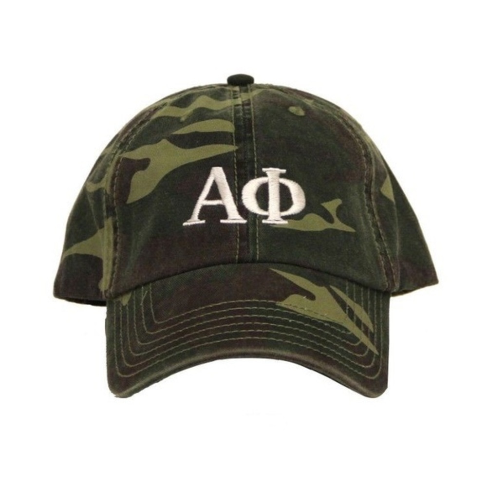 Alpha Phi Camo Baseball Hat